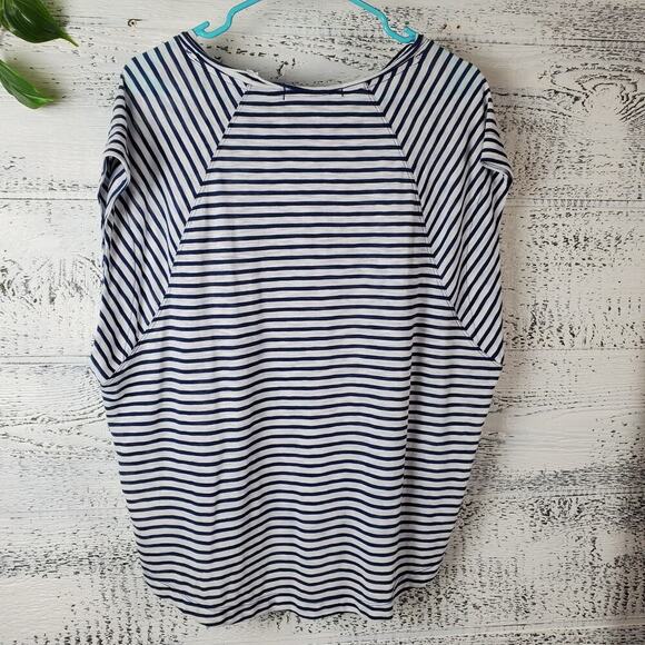 We The Free Striped Long Sleeve Top XS Flowy Relaxed Fit Free People Boho - Picture 4 of 8